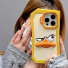 3D cartoon funny duck for iPhone 15 mobile phone case