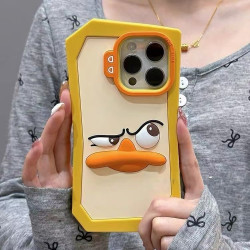 3D cartoon funny duck for iPhone 15 mobile phone case