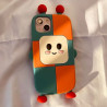 Contrast color cartoon super robot suitable for iPhone13Promax mobile phone case