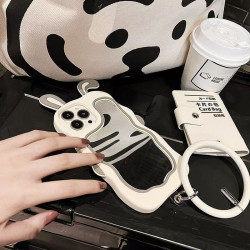 ins fairy same style mobile phone case new 14 rabbit ears 13 makeup mirror 12 apple 11