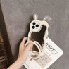 ins fairy same style mobile phone case new 14 rabbit ears 13 makeup mirror 12 apple 11