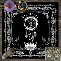 Tarot card tablecloth Tarot script killing game ritual props decorative tablecloth pagan altar tablecloth