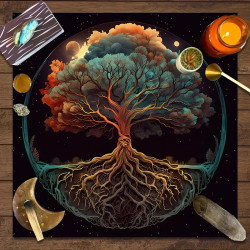 Tarot card tablecloth Tarot script killing game ritual props decorative tablecloth pagan altar tablecloth