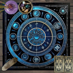 Tarot card tablecloth Tarot script killing game ritual props decorative tablecloth pagan altar tablecloth