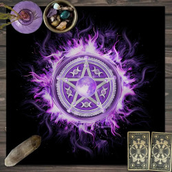 Tarot card tablecloth Tarot script killing game ritual props decorative tablecloth pagan altar tablecloth