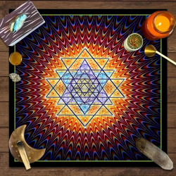 Tarot card tablecloth Tarot script killing game ritual props decorative tablecloth pagan altar tablecloth