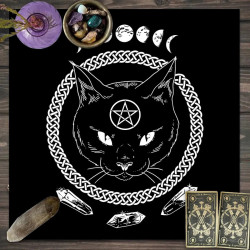 Tarot card tablecloth Tarot script killing game ritual props decorative tablecloth pagan altar tablecloth