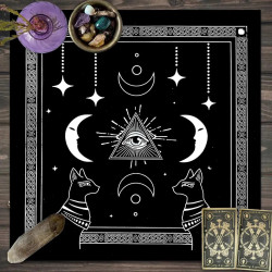 Tarot card tablecloth Tarot script killing game ritual props decorative tablecloth pagan altar tablecloth