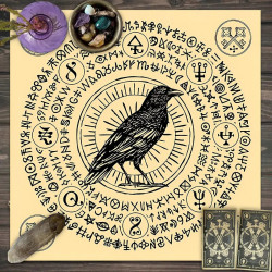 Tarot card tablecloth Tarot script killing game ritual props decorative tablecloth pagan altar tablecloth