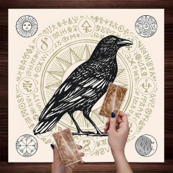 Tarot card tablecloth Tarot script killing game ritual props decorative tablecloth pagan altar tablecloth