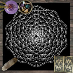 Tarot card tablecloth Tarot script killing game ritual props decorative tablecloth pagan altar tablecloth