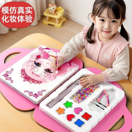 Cultivate creative children's toys girl princess makeup bag fashion princess dress-up stickers
