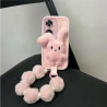 ins pink plush rabbit Huawei phone case