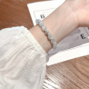 Cat's eye stone bracelet for women Summer aquamarine light luxury niche exquisite high-end luck beads crystal bracelet
