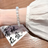 Cat's eye stone bracelet for women Summer aquamarine light luxury niche exquisite high-end luck beads crystal bracelet
