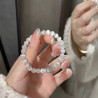 Cat's eye stone bracelet for women Summer aquamarine light luxury niche exquisite high-end luck beads crystal bracelet
