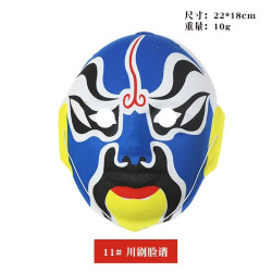 The finished face mask of Beijing opera can be worn by Chinese nationalistic Sichuan opera face-changing adults and children