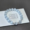 Cat's eye stone bracelet for women Summer aquamarine light luxury niche exquisite high-end luck beads crystal bracelet