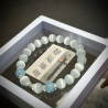 Cat's eye stone bracelet for women Summer aquamarine light luxury niche exquisite high-end luck beads crystal bracelet