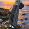 European style printed summer wide-leg pants thin style