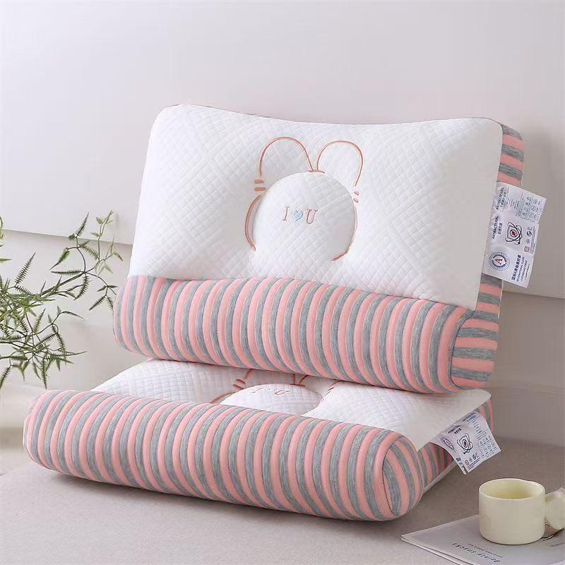 7A antibacterial traction pillow protects the cervical vertebra and helps sleep