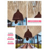Yarn curtain wind-moving ceiling curtain restaurant homestay decoration hotel outdoor scenic spot curtain seaside