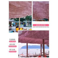 Yarn curtain wind-moving ceiling curtain restaurant homestay decoration hotel outdoor scenic spot curtain seaside