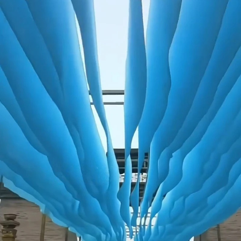 Yarn curtain wind-moving ceiling curtain restaurant homestay decoration hotel outdoor scenic spot curtain seaside