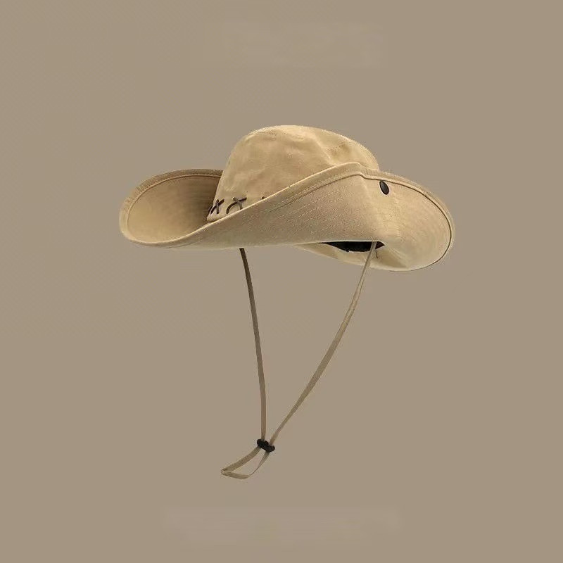 Yoshi Kimura large head circumference American retro sun visor western cowboy hat
