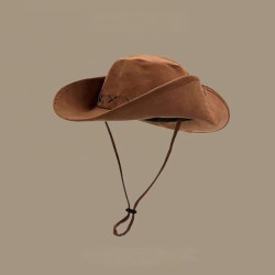 Yoshi Kimura large head circumference American retro sun visor western cowboy hat