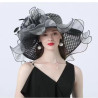 European and American mesh organza sun hat for women
