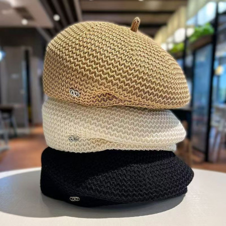 Versatile breathable temperament women's painter's shaped hat beret with thin face