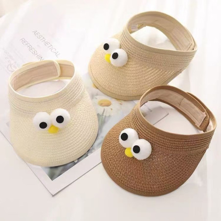 baby summer baby open top straw hat children