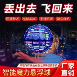 Intelligent induction floating spinning ball UFO luminous gyro flying ball boys and girls children's toys