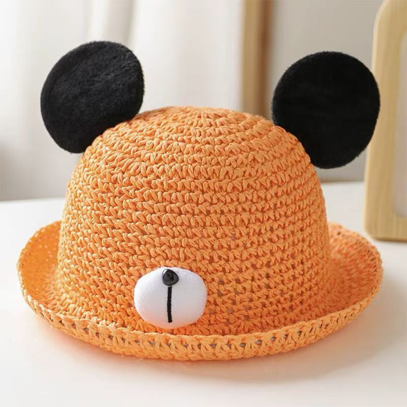 Boys hat summer mesh girls children's fisherman hat thin basin hat children's sun hat super cute