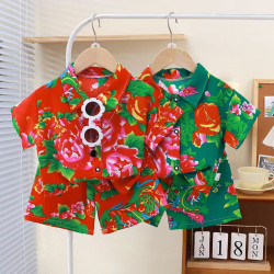 Ethnic style suit new Chinese style short sleeve