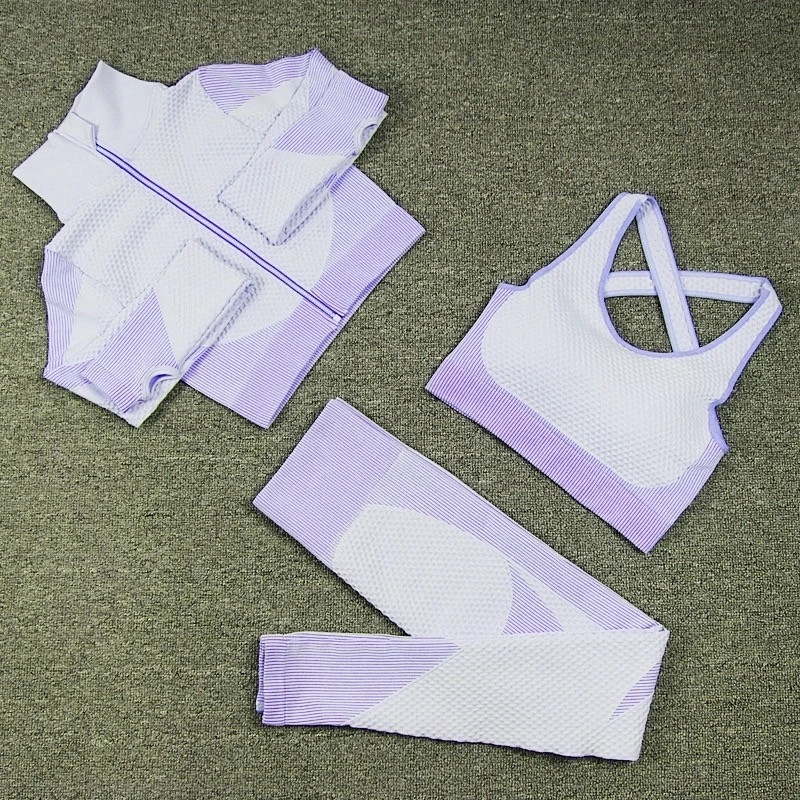 Yoga suit, running sports top, quick-drying underwear, buttock-up tight-fitting trousers, plus-size fitness suit