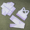 Yoga suit, running sports top, quick-drying underwear, buttock-up tight-fitting trousers, plus-size fitness suit