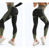 Yoga suit, running sports top, quick-drying underwear, buttock-up tight-fitting trousers, plus-size fitness suit