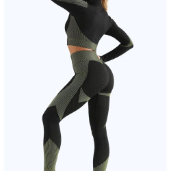 Yoga suit, running sports top, quick-drying underwear, buttock-up tight-fitting trousers, plus-size fitness suit