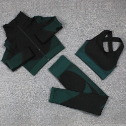 Yoga suit, running sports top, quick-drying underwear, buttock-up tight-fitting trousers, plus-size fitness suit