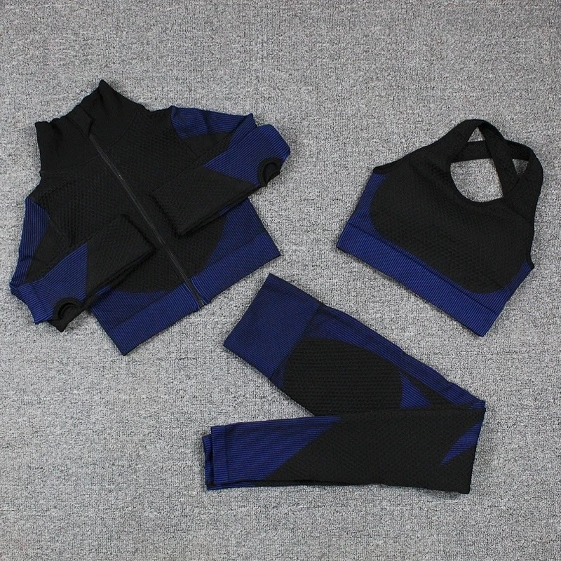 Yoga suit, running sports top, quick-drying underwear, buttock-up tight-fitting trousers, plus-size fitness suit