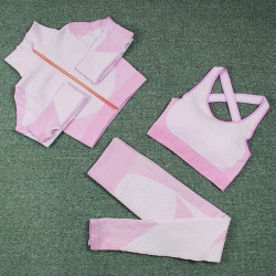 Yoga suit, running sports top, quick-drying underwear, buttock-up tight-fitting trousers, plus-size fitness suit