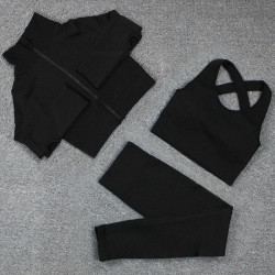 Yoga suit, running sports top, quick-drying underwear, buttock-up tight-fitting trousers, plus-size fitness suit