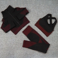 Yoga suit, running sports top, quick-drying underwear, buttock-up tight-fitting trousers, plus-size fitness suit