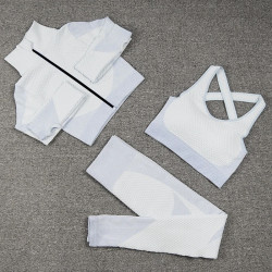Yoga suit, running sports top, quick-drying underwear, buttock-up tight-fitting trousers, plus-size fitness suit