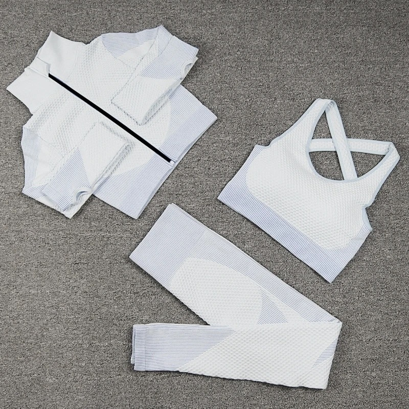 Yoga suit, running sports top, quick-drying underwear, buttock-up tight-fitting trousers, plus-size fitness suit