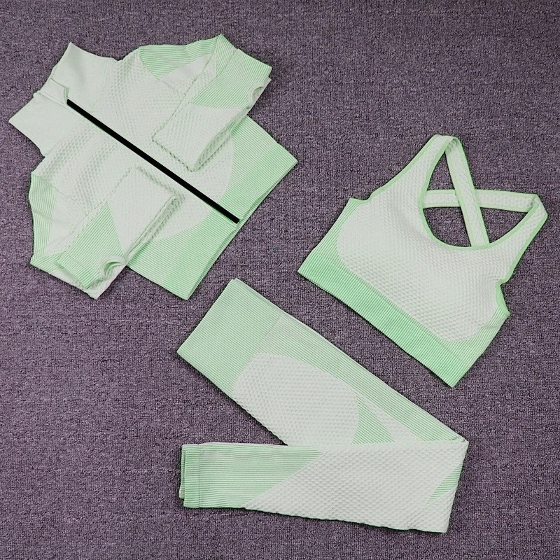 Yoga suit, running sports top, quick-drying underwear, buttock-up tight-fitting trousers, plus-size fitness suit