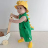 Summer short-sleeved thin cotton baby jumpsuit for boys and girls