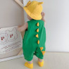 Summer short-sleeved thin cotton baby jumpsuit for boys and girls